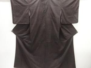 未使用品　菊模様織り出し本場泥大島紬着物(5マルキ)